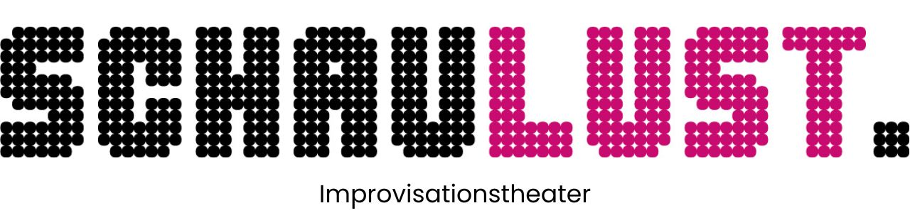 Schaulust Logo mit Untertitel Improvisationstheater